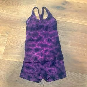 Hard tail purple tie die 3 piece set